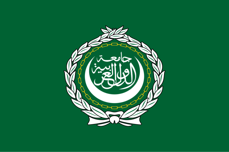 علم جامعة الدول العربية؛ رمز توضيحي للعمل العربي المشترك، من ويكيميديا كومنز، ملكية عامة
